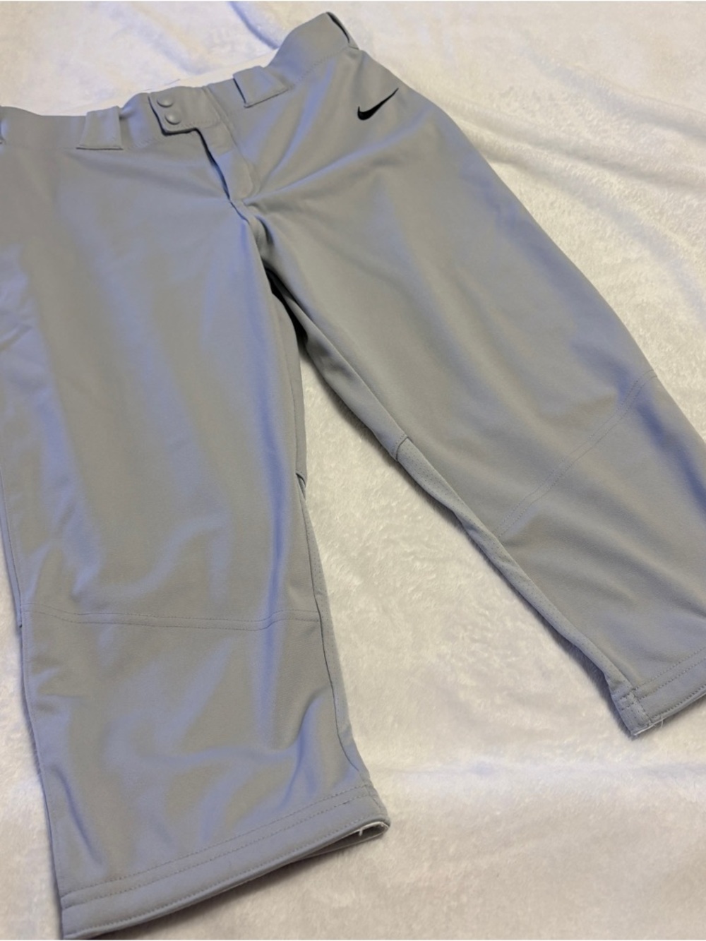Nike White/Light Gray Team Engineered Softball Pants